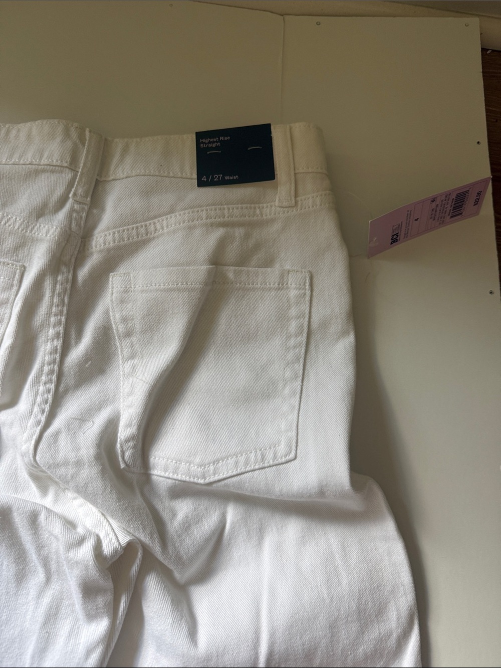 Target  White Button-Fly Distressed Jeans - Picture 3 of 3
